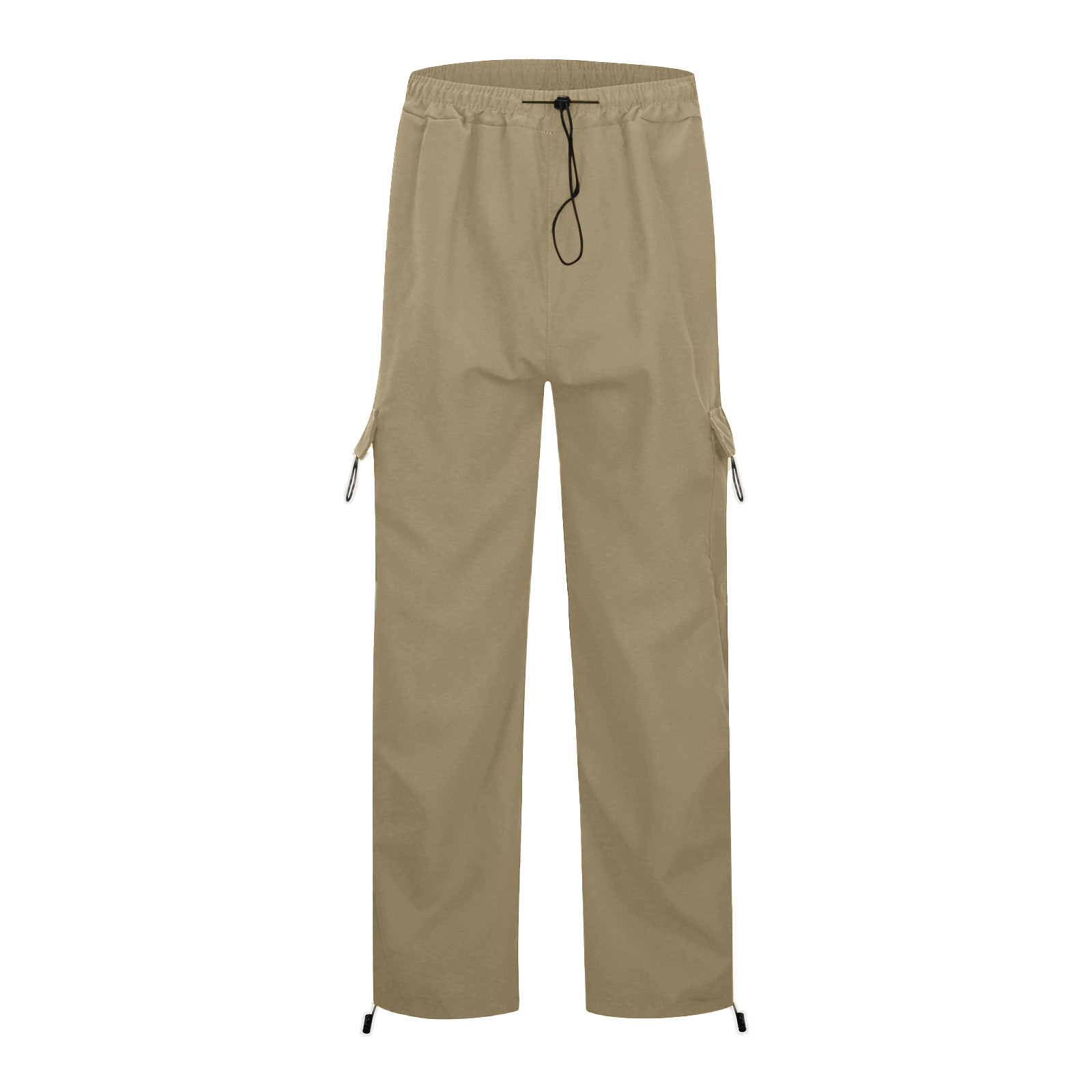thumbnail image 4 of Pantalones cargo paracaidistas holgados de verano para mujer: estilo urbano vintage, diseño con múltiples bolsillos, poliéster transpirable, 4 of 8